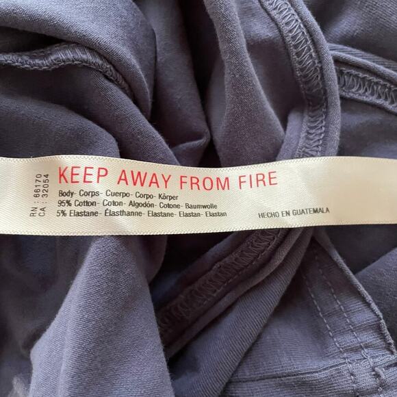 Free People Movement Hot Shot Tee Romper Blue Indigo Size Medium - Picture 10 of 11